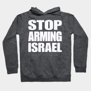 STOP ARMING ISRAEL - White - Double-sided Hoodie